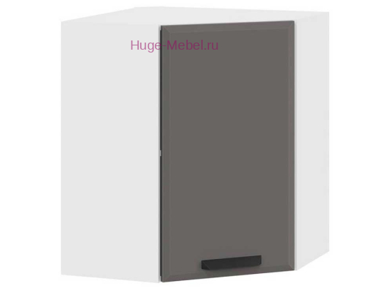 Угловой кухонный шкаф верхний 550 Призма (асфальт супермат)