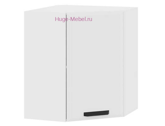 Угловой кухонный шкаф верхний 550 Призма (белый супермат)