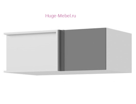 Корпус углового кухонного шкафа антресоли 1000х360 (белый)
