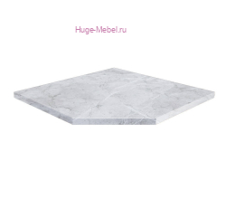 Столешница угловая 850 мм Мрамор лацио, 38 мм