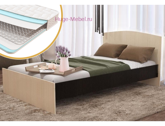 Кровать с матрасом Ненси эконом 120х200
