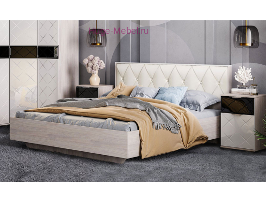Двуспальная кровать с подъемным механизмом "Кимберли"