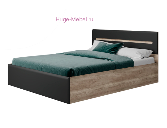 Двуспальная кровать "Наоми КР-11 графит" каркас