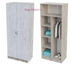 Шкаф 2-х створчатый "Бася ШК-556" крафт