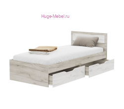 Кровать с ящиками 90х200 "Гармония КР 608" крафт