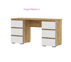 Письменный стол "Хелен ПС 02" белый+крафт