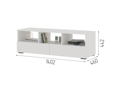 ТВ тумба "Хелен ТБ 02" белая ТВ тумба "Хелен ТБ 02" белая