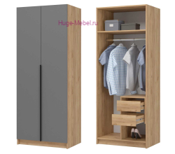 2-х створчатый шкаф "Лион ШК-01" графит