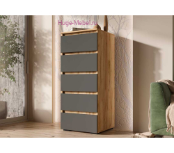 Комод "Хелен КМ 03" графит+крафт