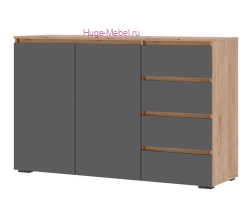 Комод "Хелен КМ 06" графит+крафт