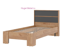 Кровать односпальная "Хелен КР 01" графит