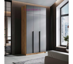 Шкаф "Лион ШК-02" графит высотой 240 см