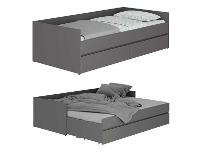 Кровать трансформер "Симпл КР-51" графит