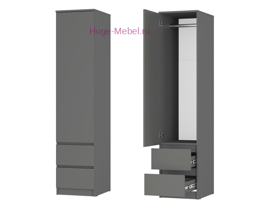 Пенал "Симпл ПН-17" графит