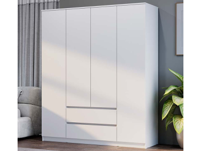 Шкаф 4-х створчатый "Симпл" белый