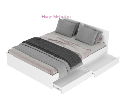 Кровать 140х200 "Симпл" белая