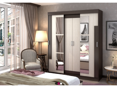 Шкаф купе Андрей Е Венге/Дуб Шкаф купе Андрей Е Венге/Дуб