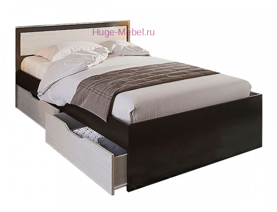 Кровать с ящиками 90х200 "Гармония КР 608 венге"