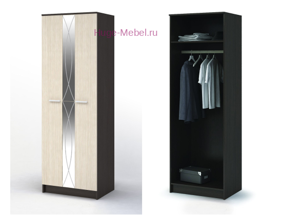 Шкаф 2-х створчатый "Ольбия" венге