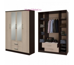 Шкаф 4-х створчатый "Фиеста венге"